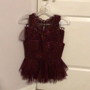 Burgundy Homecoming dress